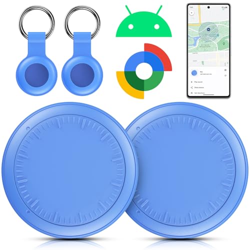 #Commissioniguadagnate<br>Air Tracker Android 2 Pezzi Smart tag Android Funziona con Google Dov'è App Bluetooth Trova Oggetti Tracker Tag Bluetooth Localizzatore Chiavi per Chiavi/Bagagli/Valigie